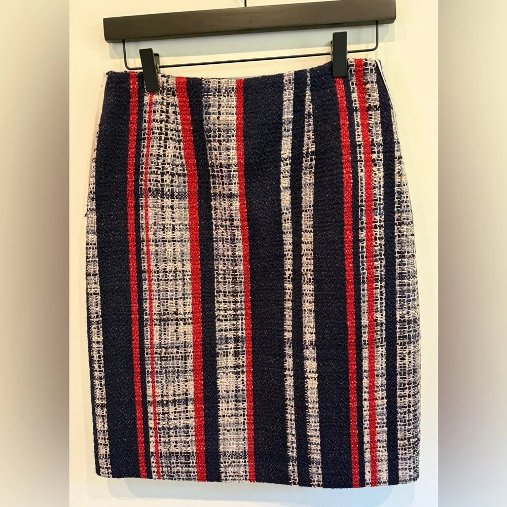 Prada Cotton Wool Tweed Skirt, Size 40 (US 4) - Picture 4 of 8